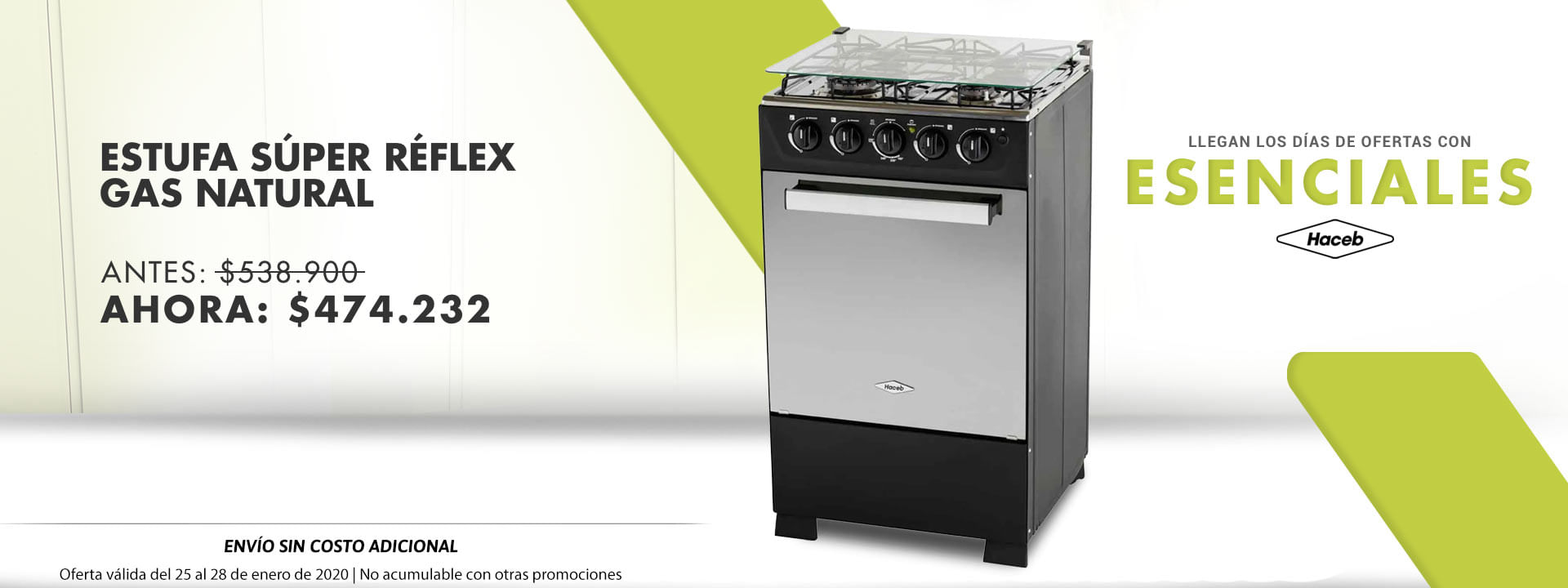 Esenciales Haceb - Estufa Super Reflex