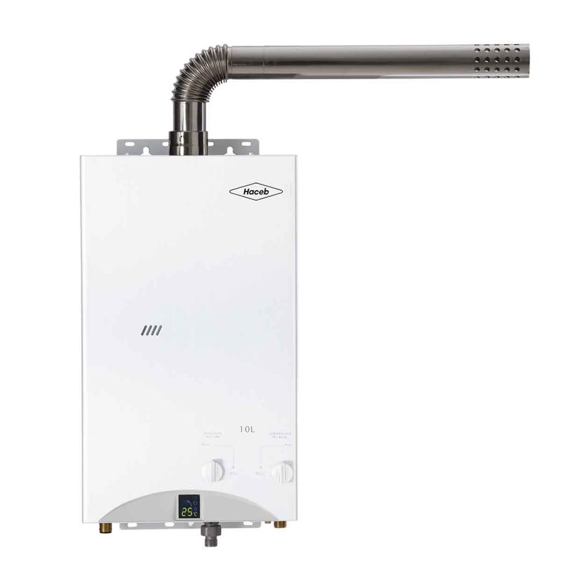 Calentador De Agua 10 Litros Haceb De Paso A Gas Natural Tiro