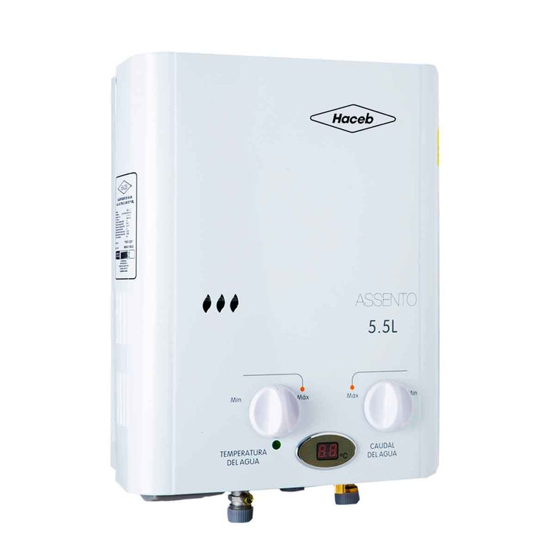 Calentador De Agua 5 5 Litros Haceb De Paso A Gas Natural Tiro