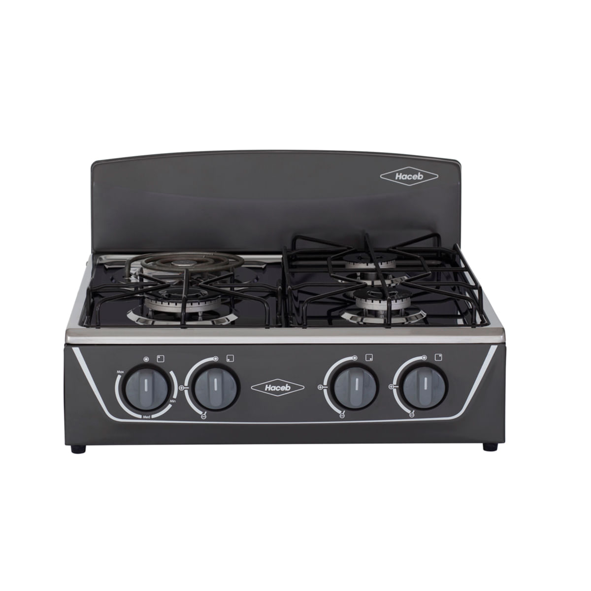 Estufa De Mesa Avellana Torre Mixta 3x1 Gas Natural Plata