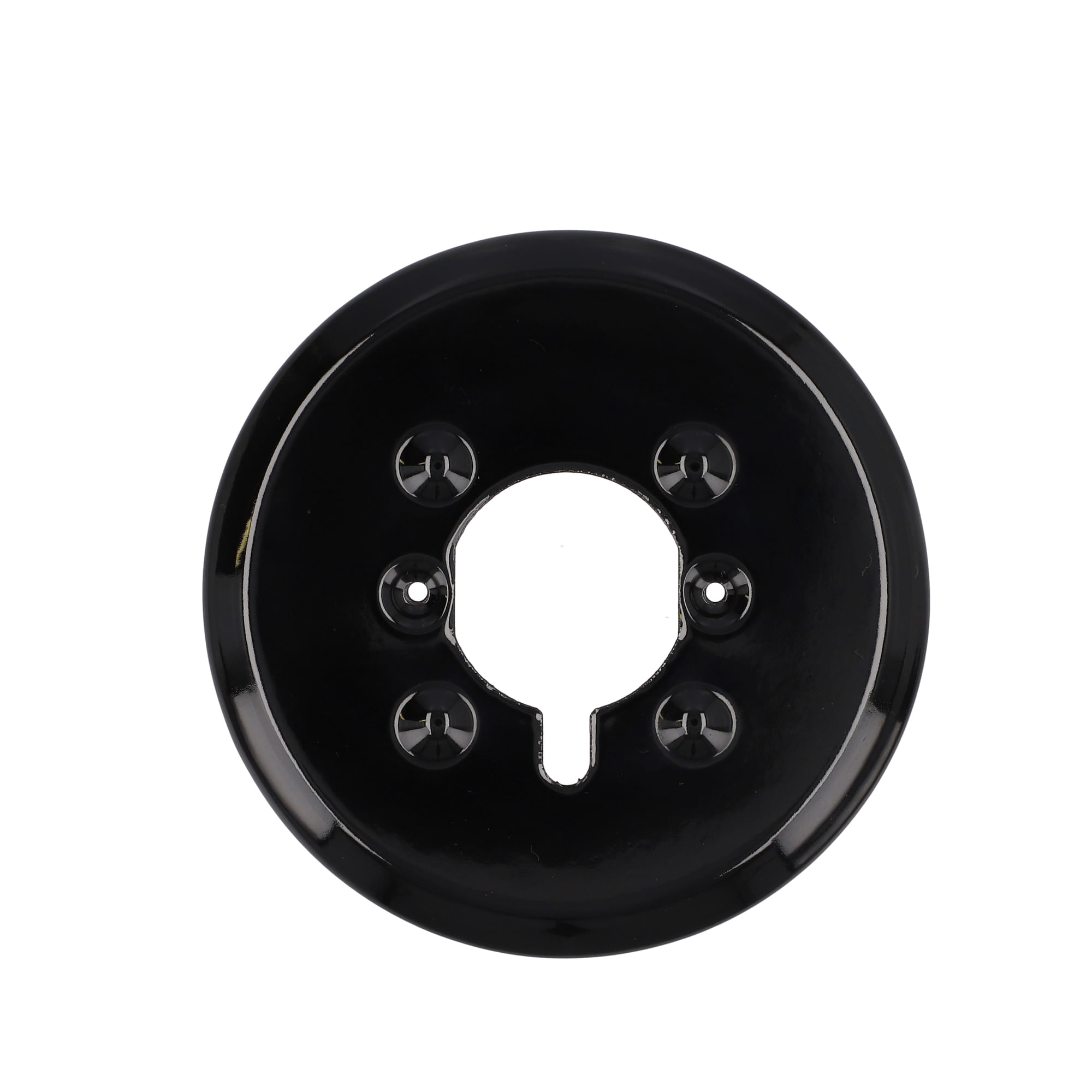 Cúpula para cubierta cristal Haceb, quemador semi rápido negro