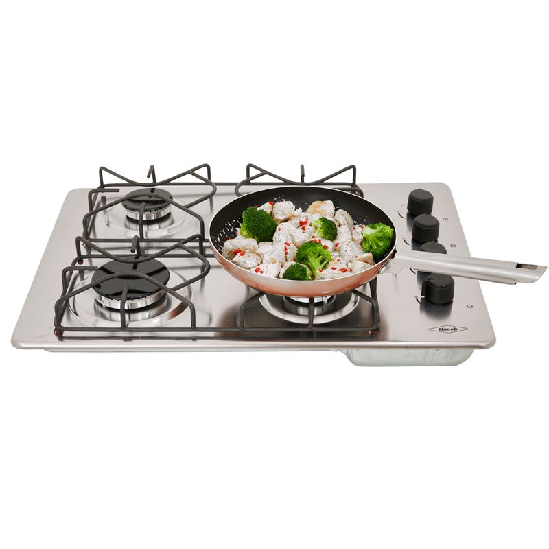 Estufa de empotrar Inox 60X43 cm gas natural Haceb - Haceb