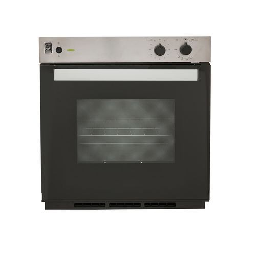 Horno mixto Masala 60 cm Inox con vidrio negro 120V gas natural Haceb