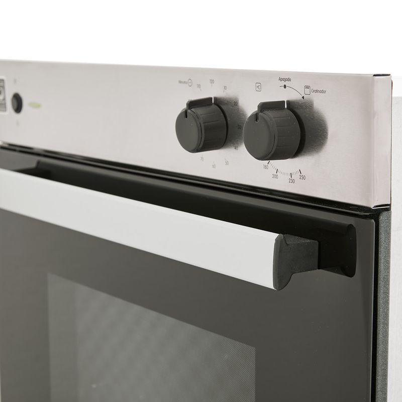 Horno mixto Masala 60 cm Inox con vidrio negro 120V gas natural Haceb -  Haceb
