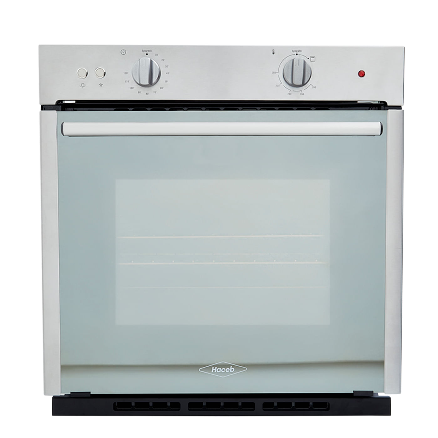 Horno mixto Tandoori 60 cm inox con vidrio reflectivo gas natural 120V Haceb