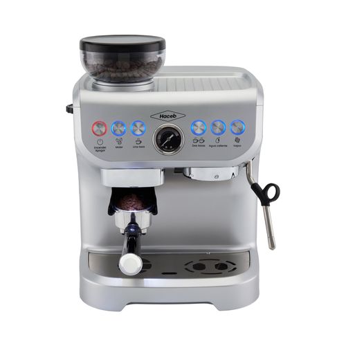 Máquina de café Haceb con molino integrado Inox