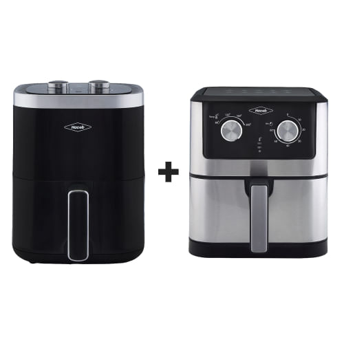 Freidora aire haceb 4.2L + Freidora 6 Negra