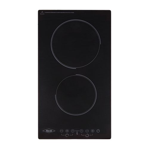 Estufa de empotrar Vitrocerámica negra 30 cm eléctrica 220V Haceb