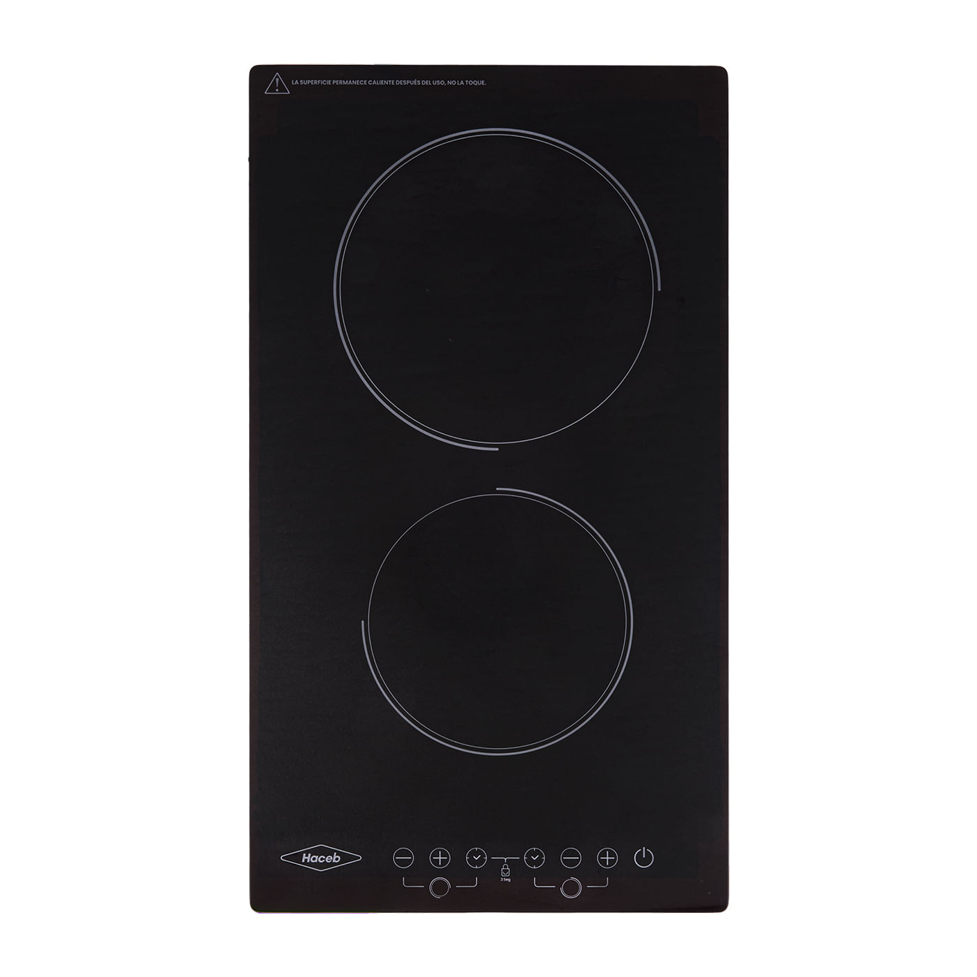 Estufa de empotrar Vitrocerámica negra 30 cm eléctrica 220V Haceb