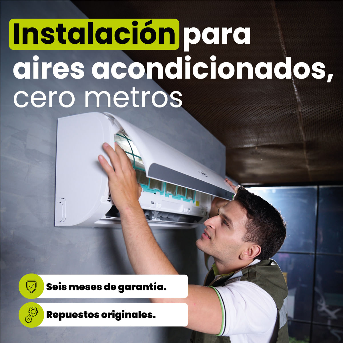 Instalación Aire Acondicionado Cero Metros - Haceb