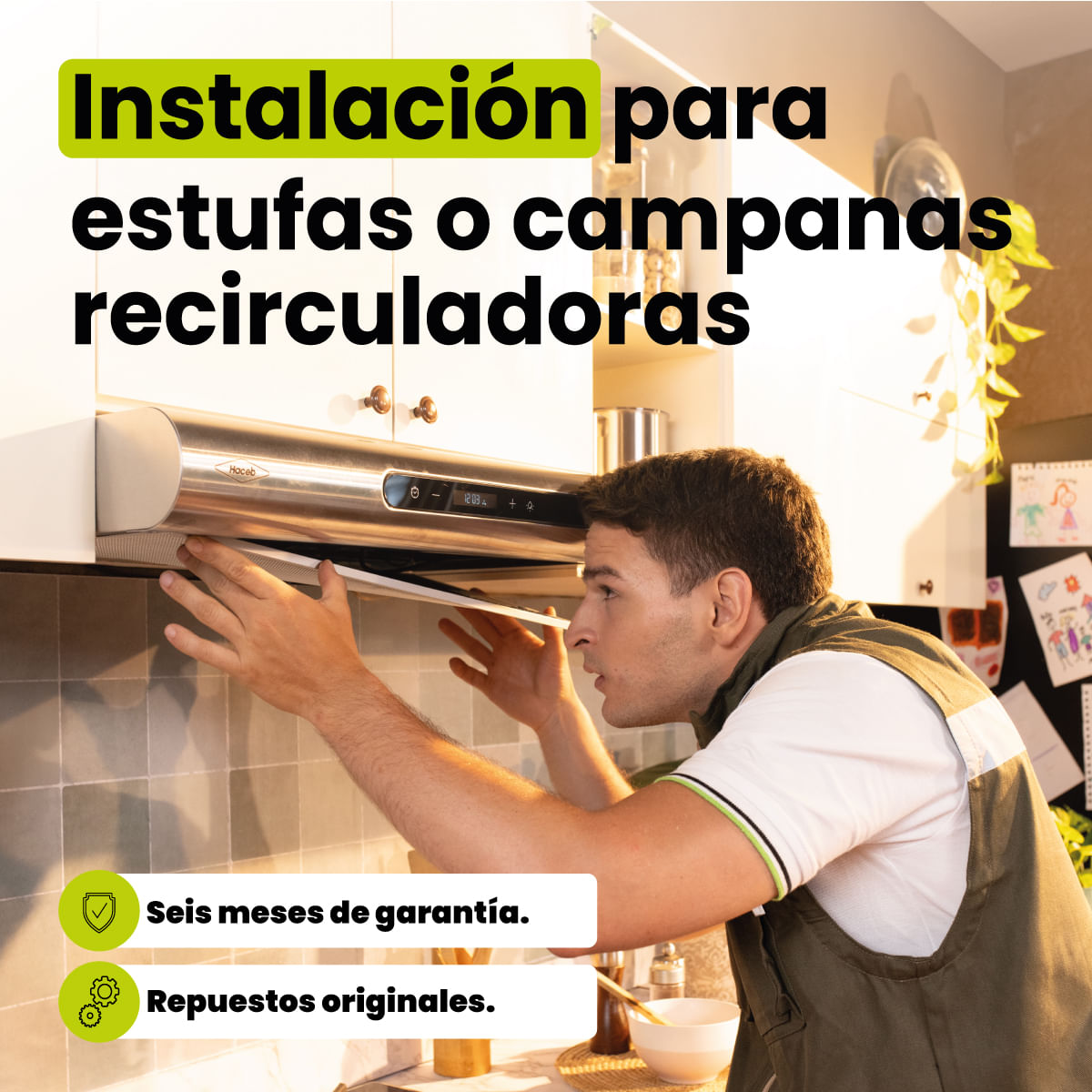 Instalación de Campana recirculadora Haceb
