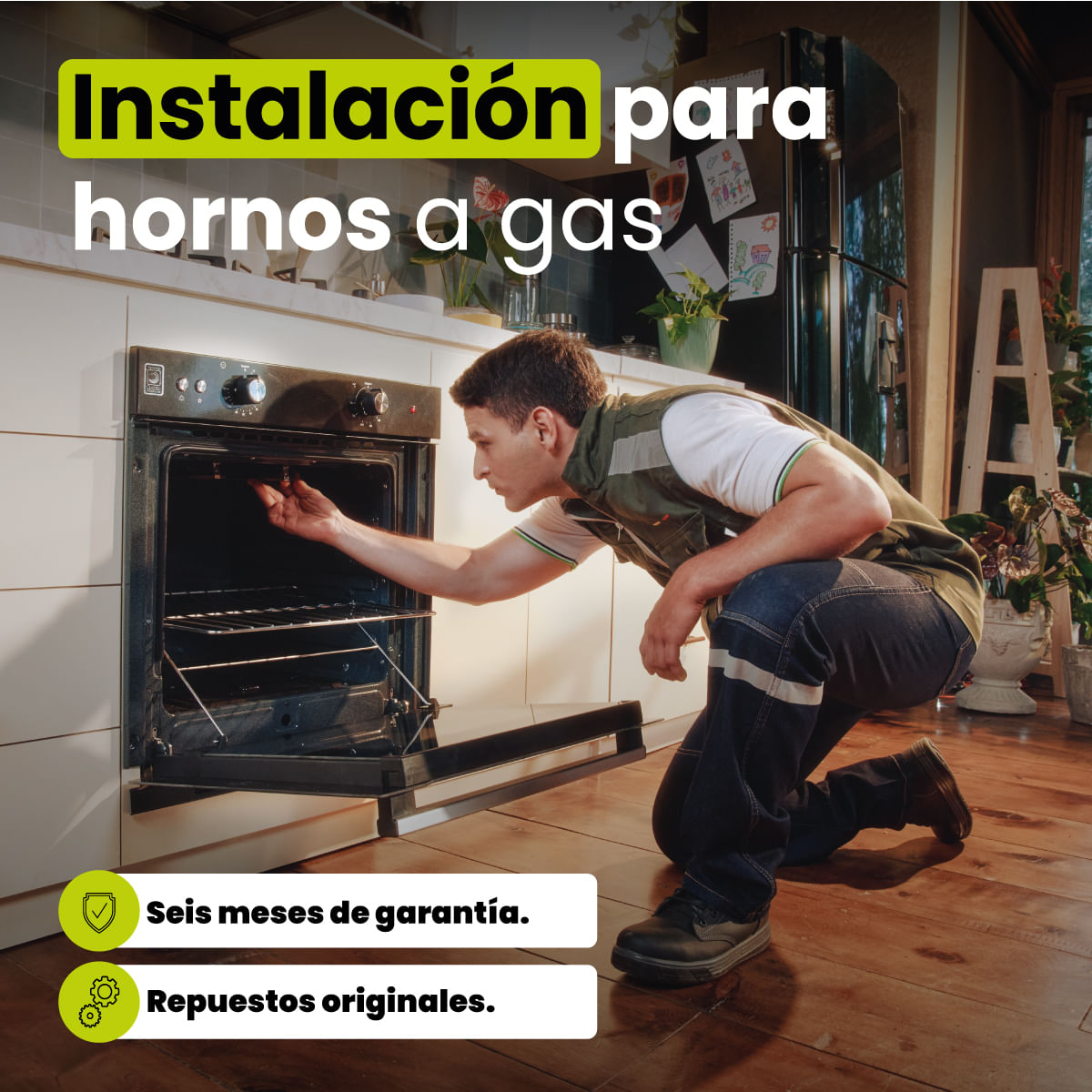 Instalación Horno a Gas Haceb