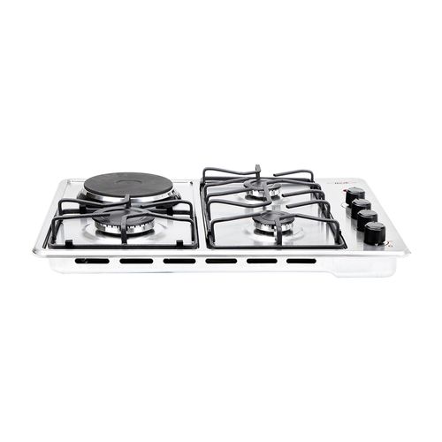 Estufa de empotrar Haceb inox 60x43 cm mixta 120v a gas natural