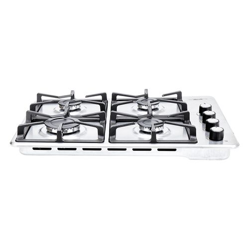 Estufa de empotrar Haceb inox 60x43 cm hierro fundido a gas natural