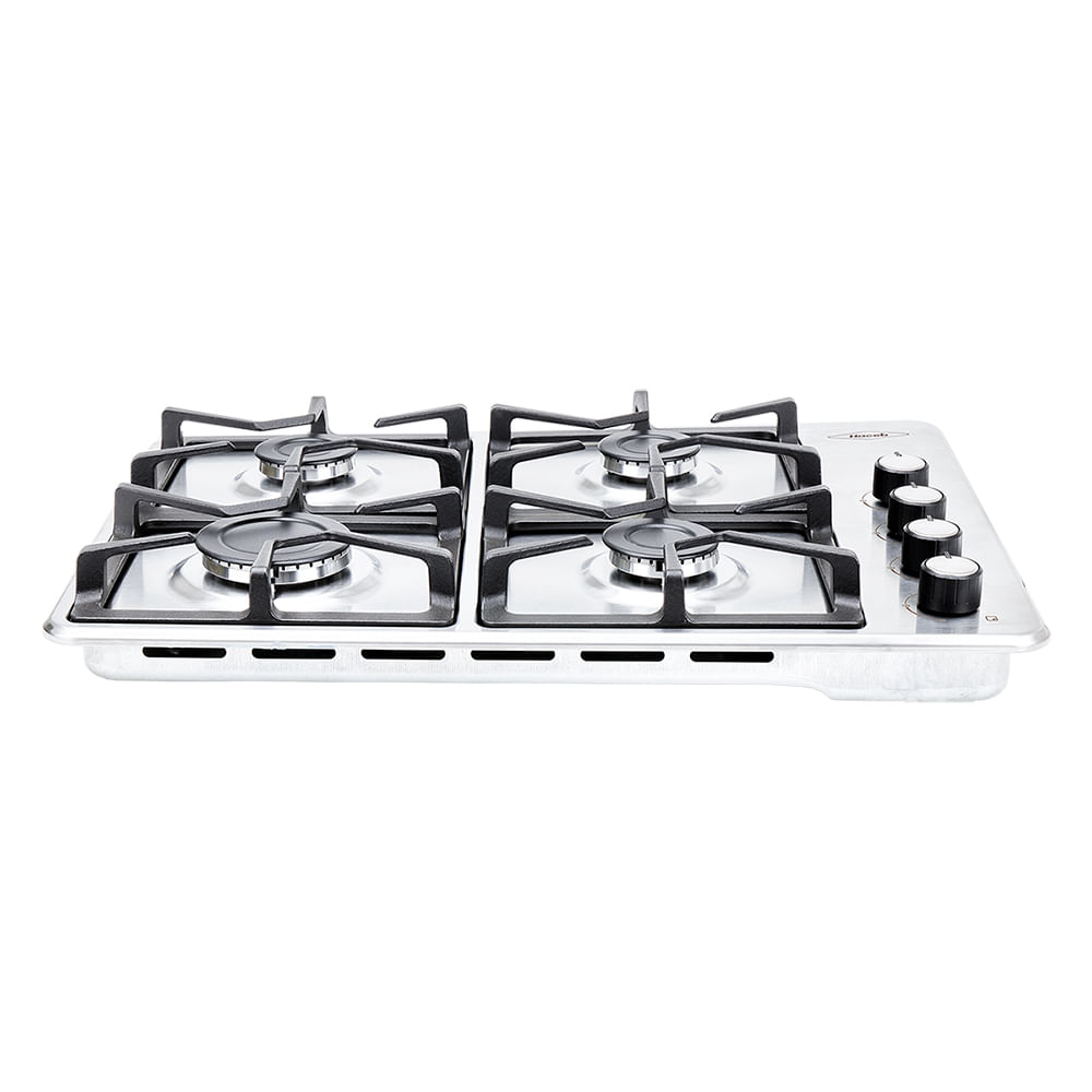 Estufa de empotrar Haceb inox 60x43 cm hierro fundido a gas natural