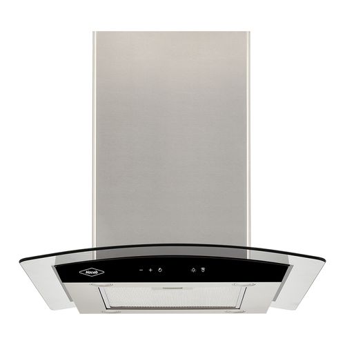 Campana isla vidrio inox-negro 60 Cm 3 velocidades