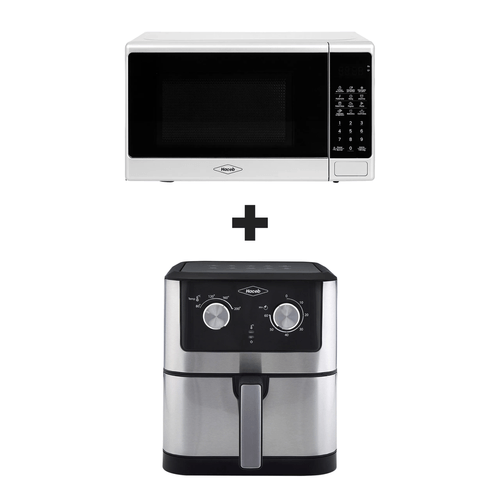 Horno microondas 0.7 Pl + Freidora de aire 6L Inox/Negra