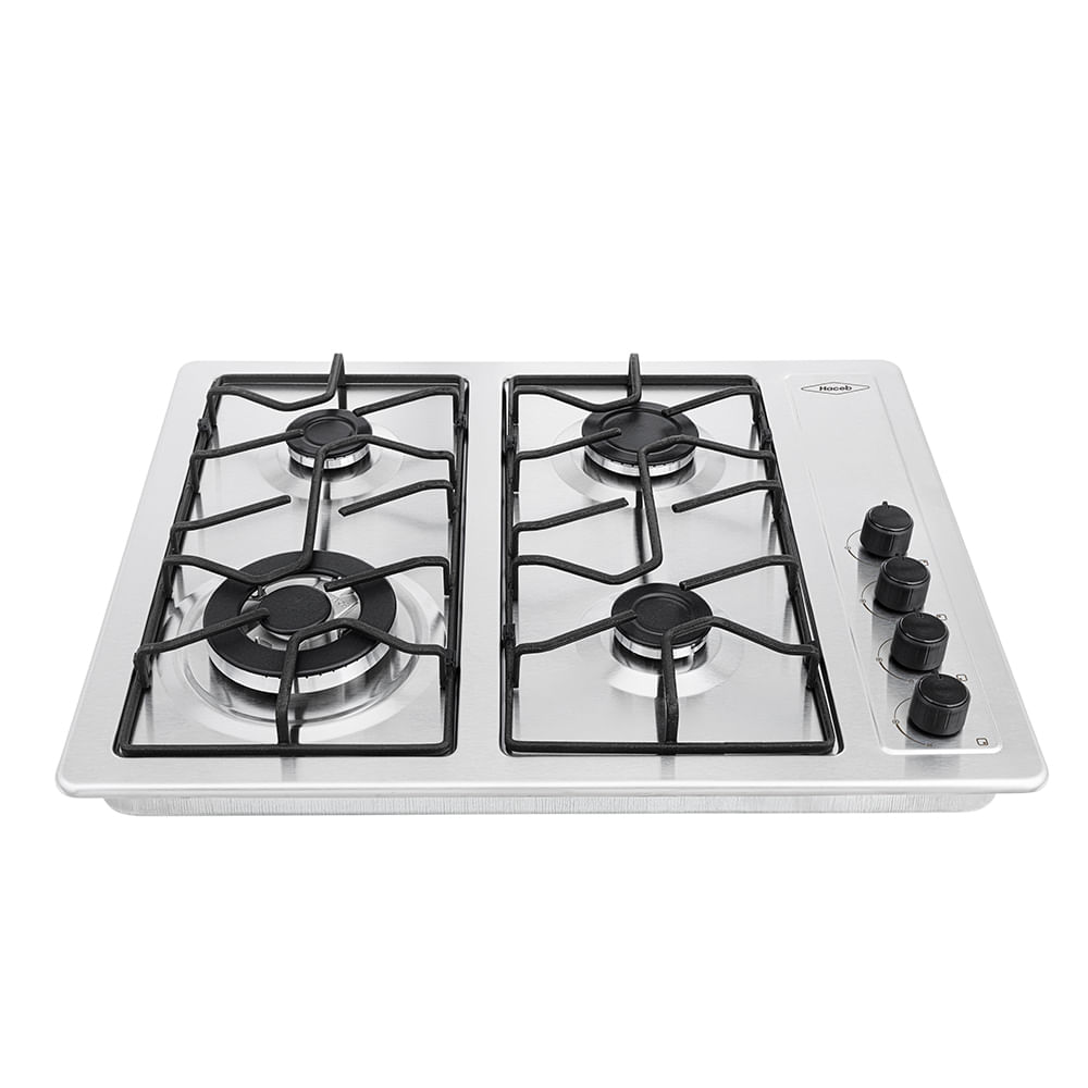 Estufa de empotrar inox 66X54 cm triple corona a gas natural Haceb