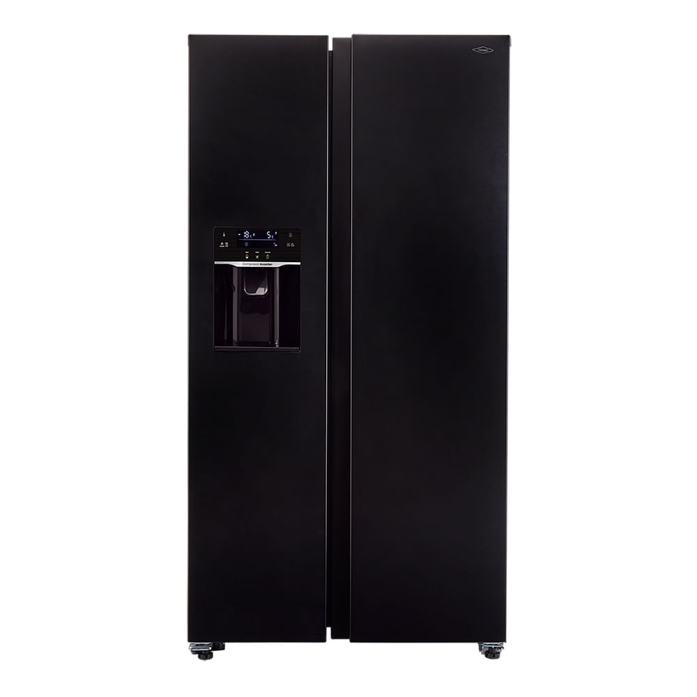 Nevecón Haceb 621 Litros con Fabricador y Dispensador de Agua Automático Negro
