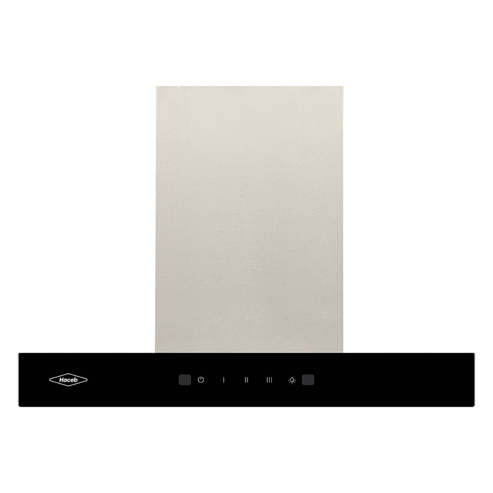 Campana peninsula tipo T inox-negro 60 Cm 3 velocidades