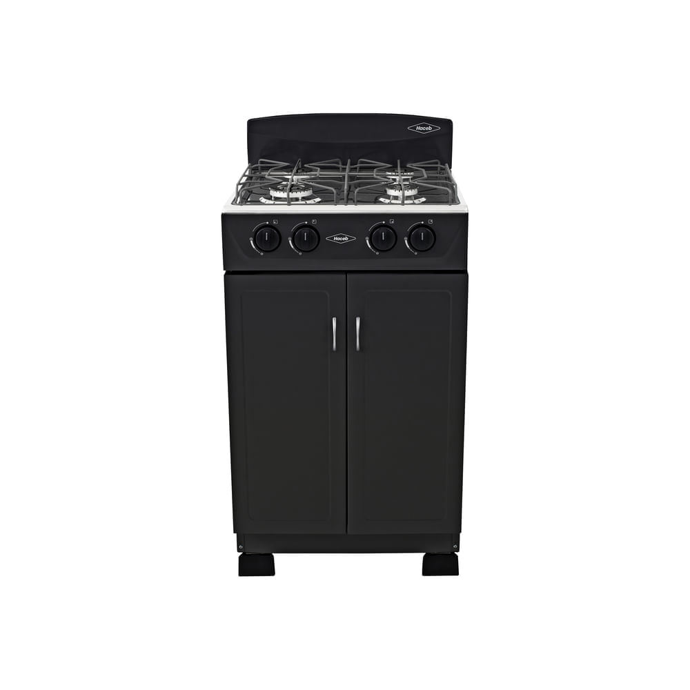 Estufa Gabinete torre negra  50 cm gas natural Haceb