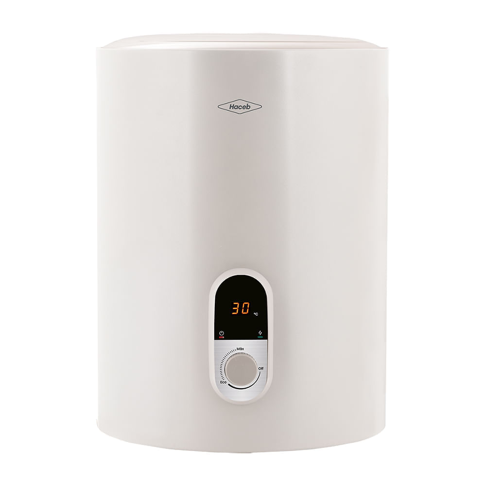 Calentador 32 L u 8 gal acumulación eléctrico 120 V blanco Haceb