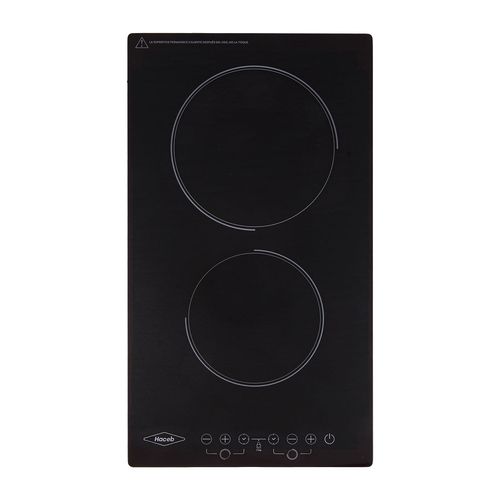 Estufa de empotrar Vitrocerámica negra 30 cm eléctrica 220V Haceb