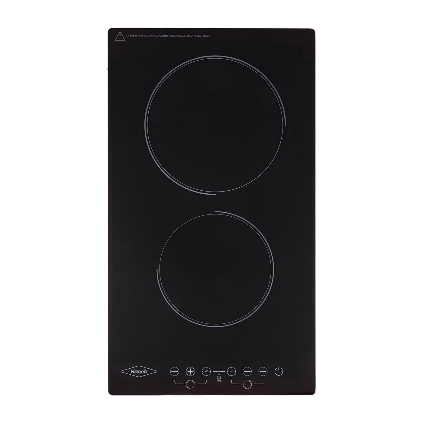 Estufa de empotrar Vitrocerámica negra 30 cm eléctrica 220V Haceb