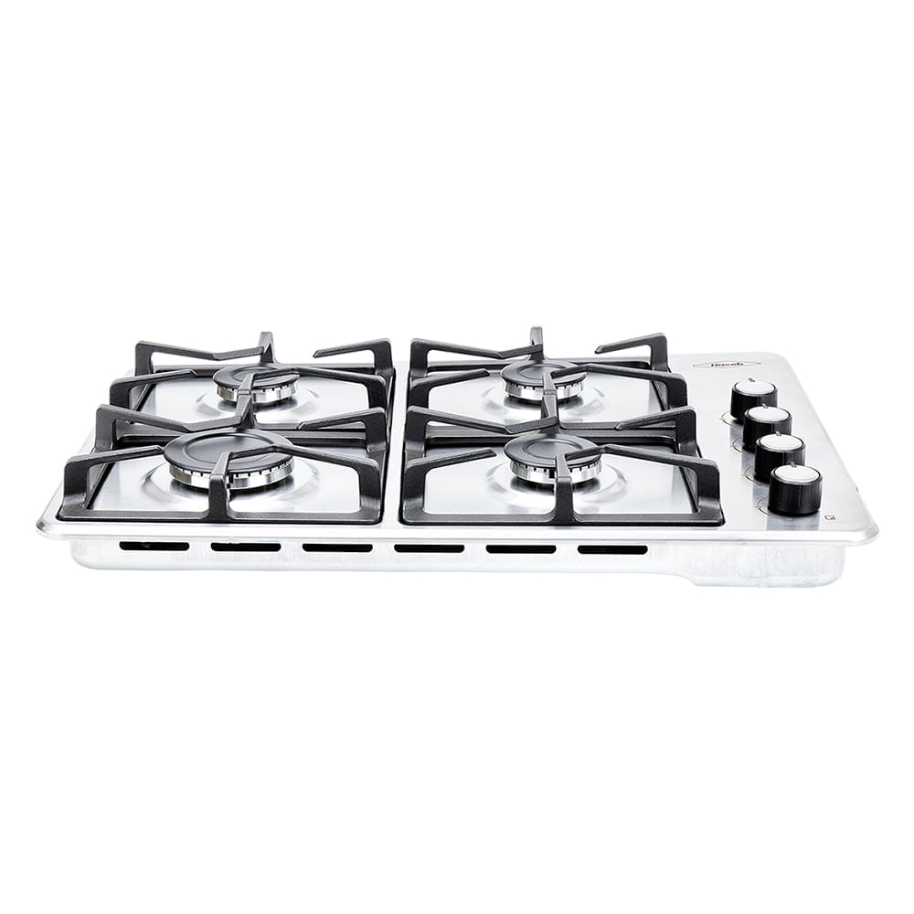 Estufa de empotrar Haceb inox 60x43 cm hierro fundido a gas natural