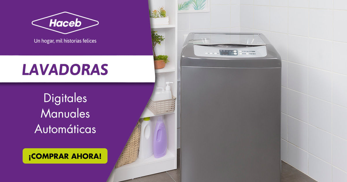 lavadoras manuales y digitales haceb