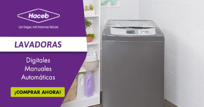 lavadoras manuales y digitales haceb